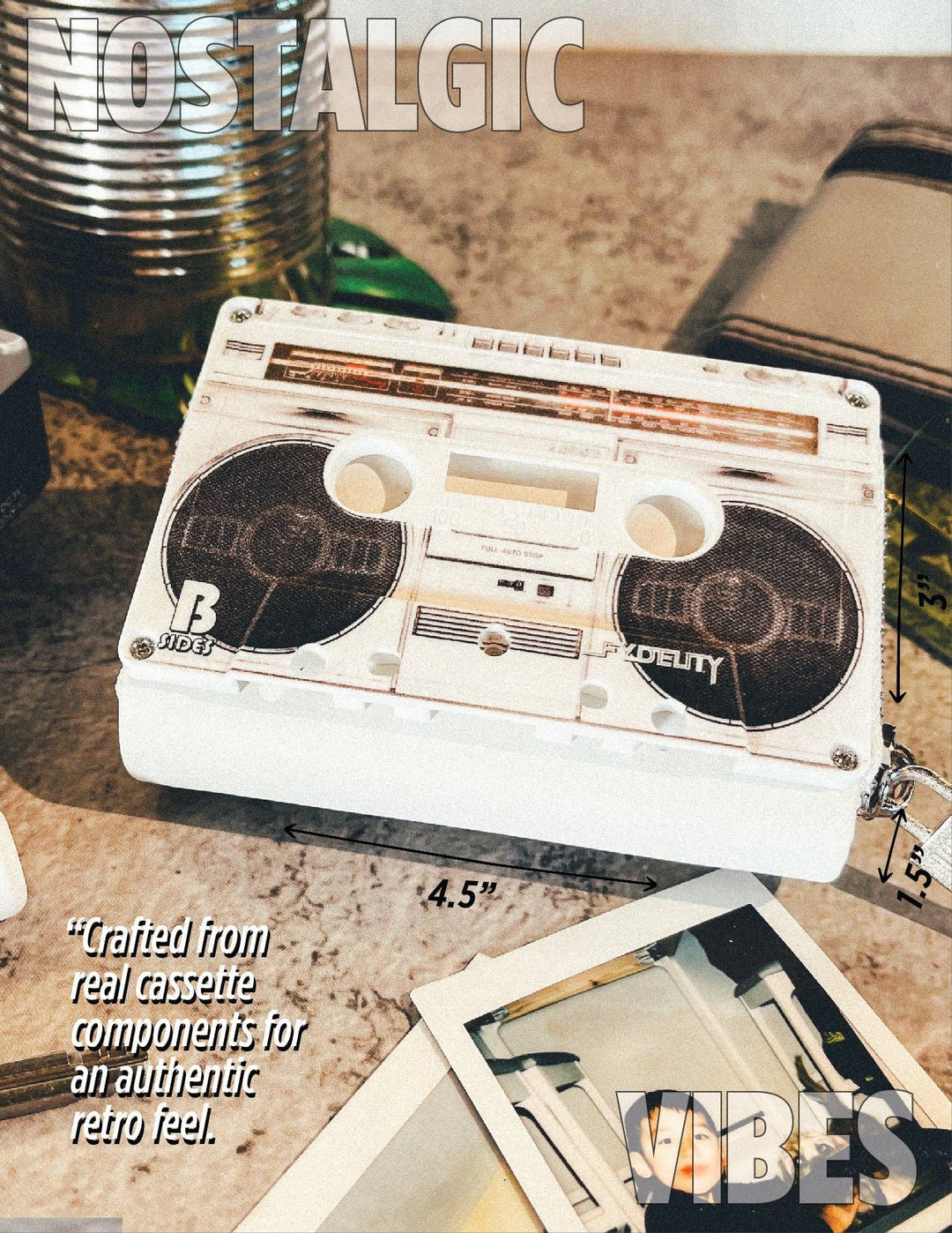 Limited Edition Retro Boombox Mixtape Wallet
