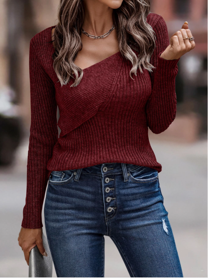 Bianca Ribbed Knit Sweater
