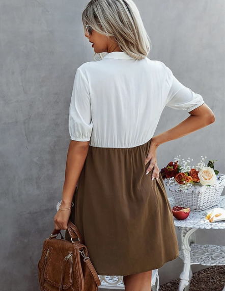 Scarlett Color Block Dress - UNDFIND