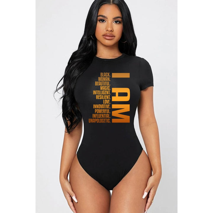 I AM Graphic Short Sleeve Bodysuit